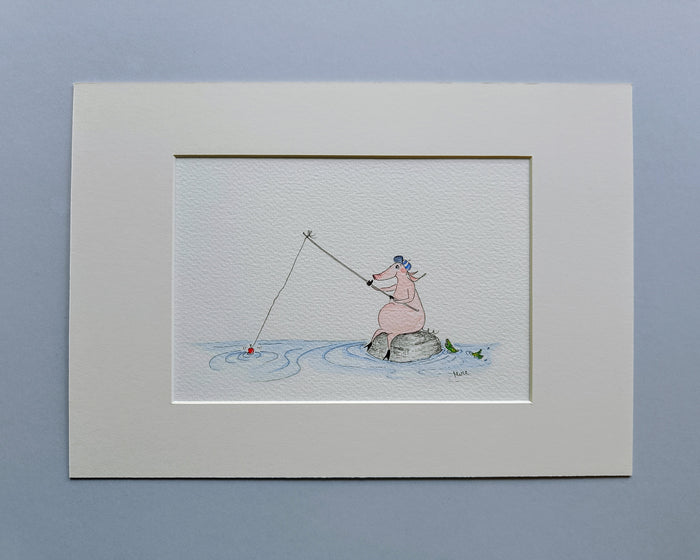 Original Pig Picture drawing by Miru.