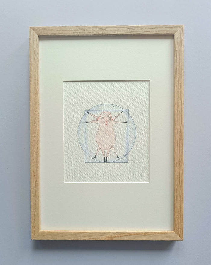 Original Pig Picture drawing by Miru.